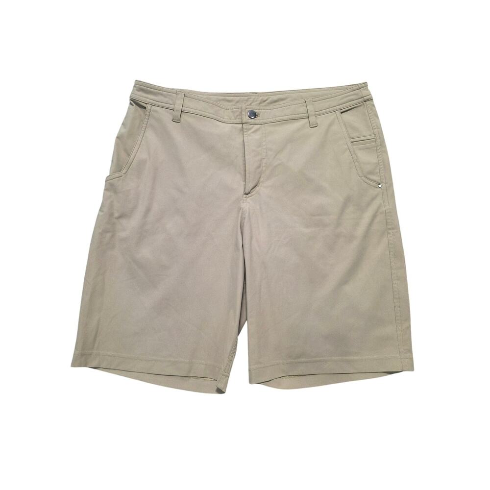 Lululemon Men Flat Front Zip Up Activewear Golf Chino Shorts Size 38